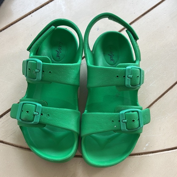 BUNDLE Nike Cat & Jack OSH KOSH B’gosh Black green summer sandals and pool shoes - Picture 2 of 7